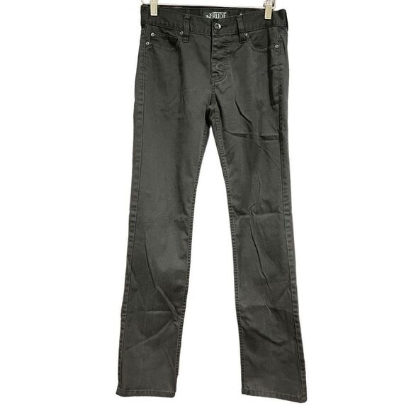 RUDE XXX Hot Topic Black Slim Straight Jeans Men’s 28/32 - Picture 3 of 5